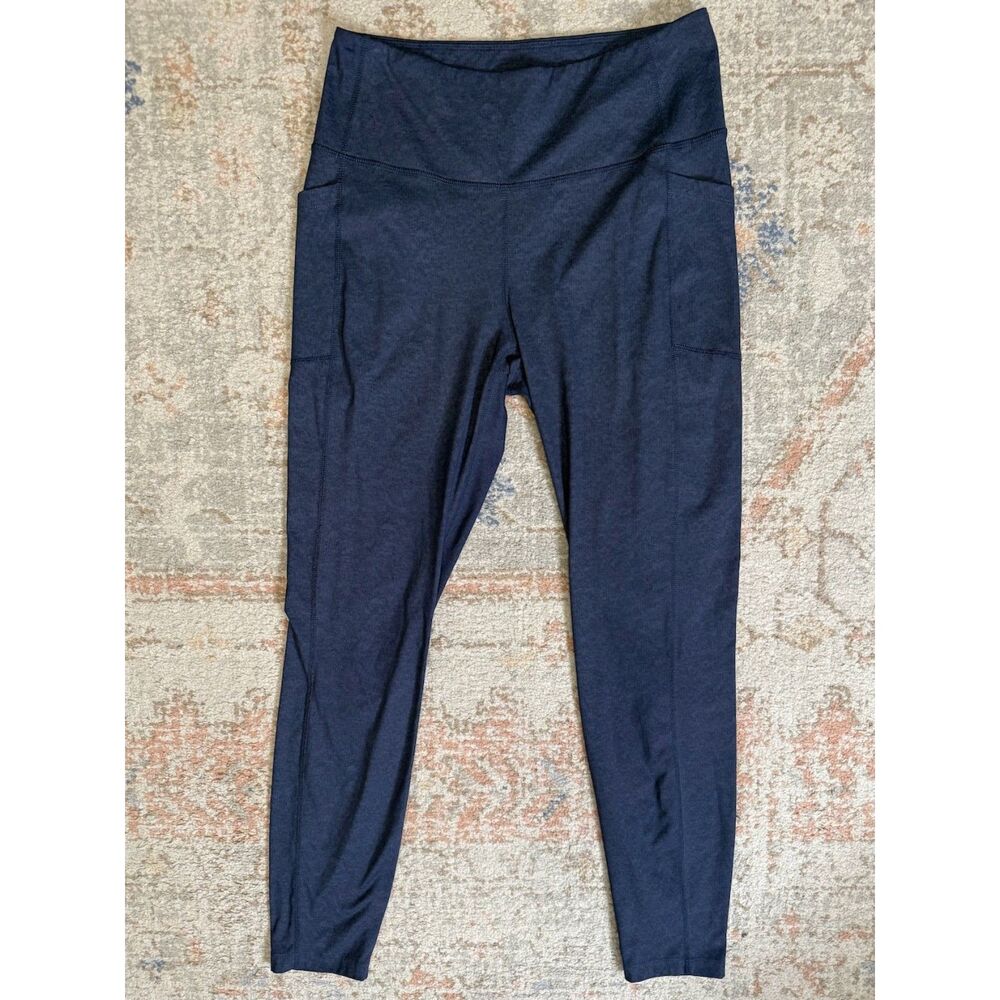 Mondetta Performance Luxury Women's High Rise Pocket Leggings Blue Size Large - Picture 2 of 6